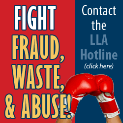 Fight fraud, waste and abuse message.